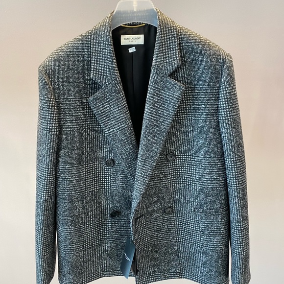 BRAND NEW YSL SAINT LAURENT RELEX FIT CLASSIC BLAZER JACKET - Picture 5 of 6